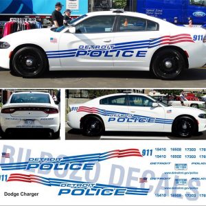 Detroit Police, Michigan Charger – Flag Version