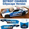 Detroit Police Charger Cityscape