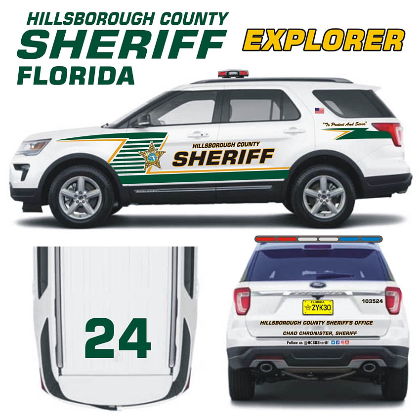 Decals Hillsborough County Fl Sheriff 118 Water Slide Decal 2019 Graphics 4 Ut Suv 6271